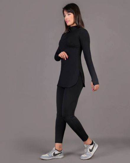 تصویر  تونیک نیم زیپ الو